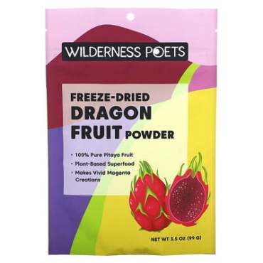 Wilderness Poets Порошок из лиофилизированных плодов дракона, 99 г (3,5 унции)
