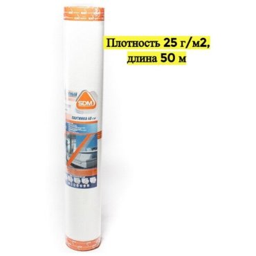 Стеклохолст SDGlass, Стеклообои ширина 1 м, длина 50 м, Паутинка 25 г/м2