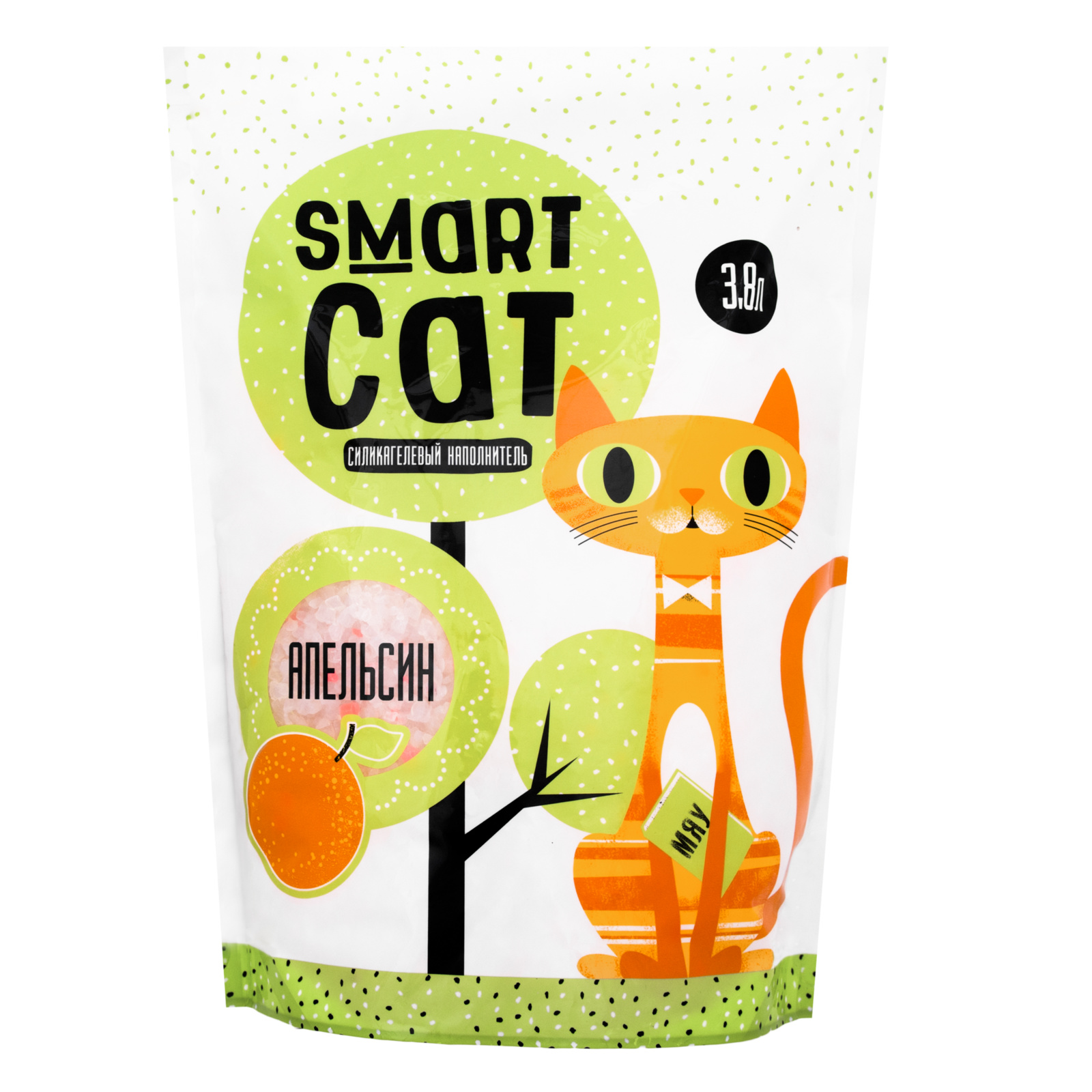 Smart Cat силикагелевый наполнитель с ароматом апельсина (3,32 кг)