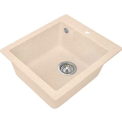 Мойка врезная GRANSTONES GS-17-328 495х430х195 мм бежевый камень
