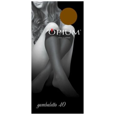 Капроновые гольфы Opium Gambaletto 40 den, размер one size, bronze