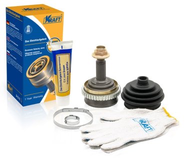 ШРУС ВАЗ 1118,2170,2190 с ABS наружный пыльник+смазка+хомуты+кольца KRAFT