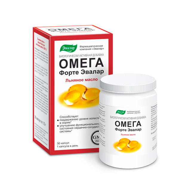 Омега форте капсулы 1,12г №30