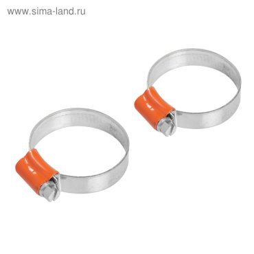 Хомут оцинкованный32-44 мм, ширина 11.7мм,набор2шт