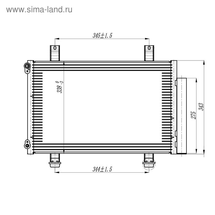 Радиатор кондиционера Swift (05-) Suzuki 95310-63J00, LUZAR LRAC 2462