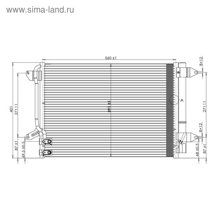 Радиатор кондиционера Jetta (11-) 5C0 820 411 G, LUZAR LRAC 18L3