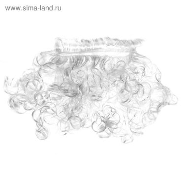 Карнавальная борода «Дед Мороз», кудрявая