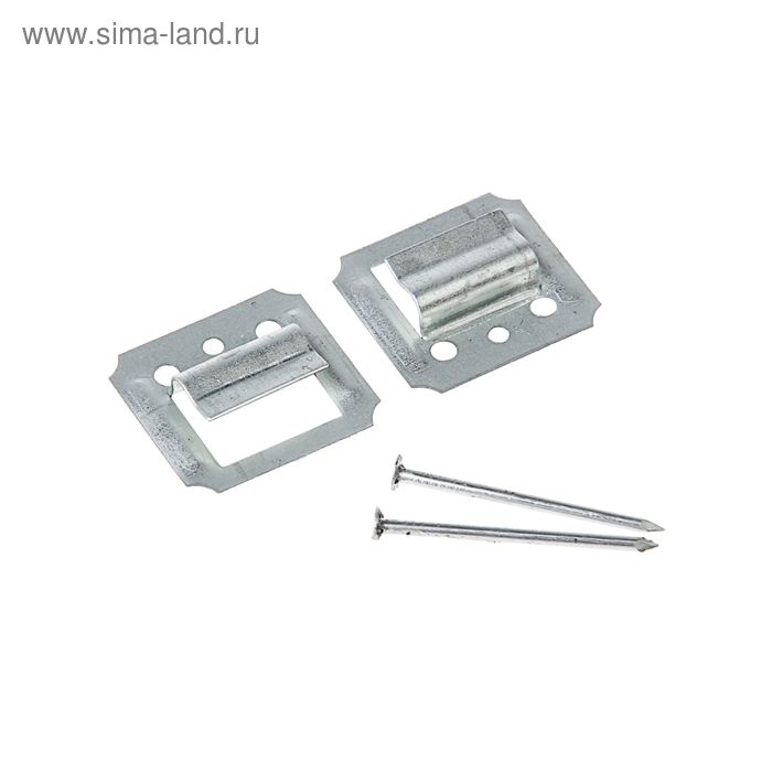 Кляймер №3, оцинкованный, с гвоздями 1.4х25 мм, в упаковке 100 шт.