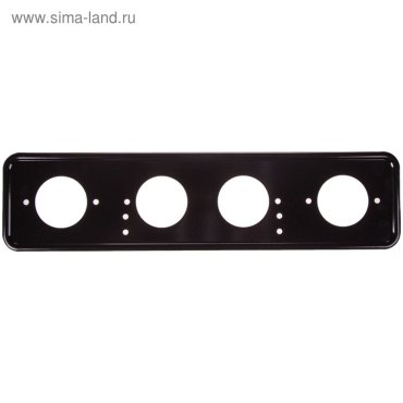 Рамка для автомобильного номера Skyway, металлическая под болт, черная , S04101009