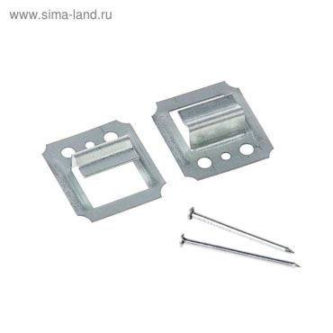 Кляймер №5 оцинкованный, с гвоздями 1.4х25 мм, в упаковке 80 шт.