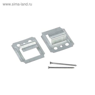 Кляймер №5, оцинкованный, с гвоздями 1.2х20 мм, в упаковке 80 шт.