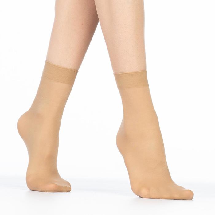 Носки женские EASY 40 lycra 40 ден (2 пары) цвет загара (daino gul), размер 23-25 (36-40)
