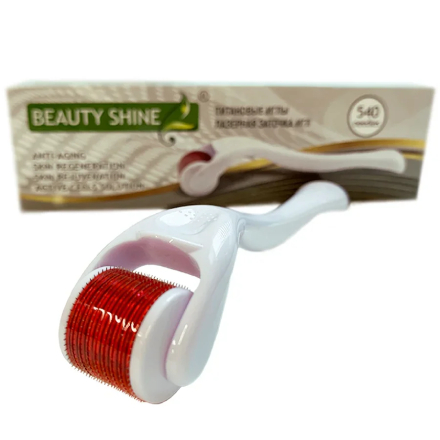 BEAUTY SHINE, Мезороллер 540 игл, 1 мм, иглы из титановой стали