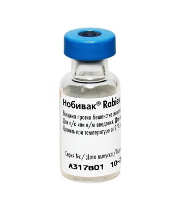 Вакцина Нобивак Rabies, доза, 1 флакон