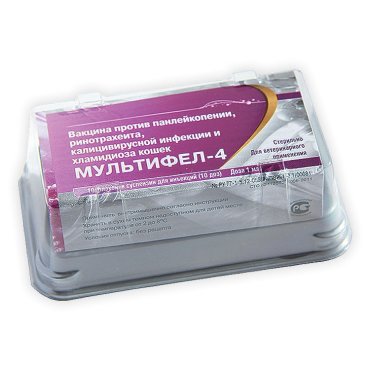 Вакцина Мультифел-4, доза, 1 флакон