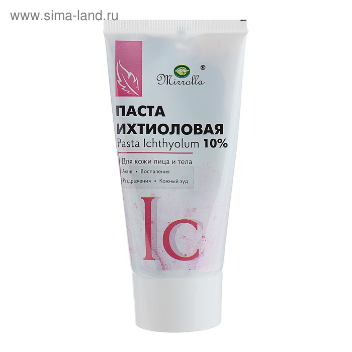 Паста ихтиоловая Mirrolla, от акне, 40 мл