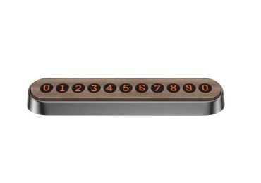 Парковочная карта Baseus Wood Texture Temporary Parking Number Plate (SUXUN-YM0G)