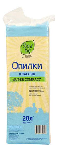 Зверье Мое Опилки классические, 800г, 20л