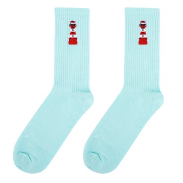 Носки женские Kawaii factory Путешествия маяк бирюзовые 40-45
