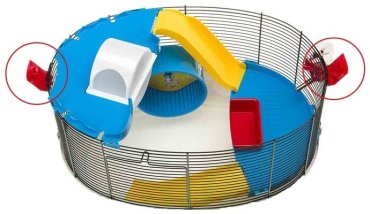 Комплектующие для клеток грызунов Ferplast Circus Fun красный