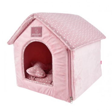Домик для собак Pinkaholic Luna House, розовый, 48х38х40 см