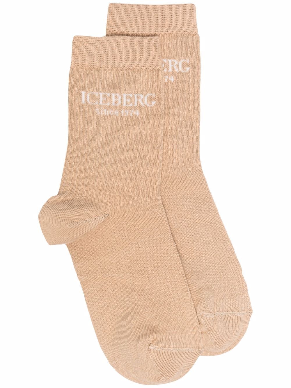 Iceberg носки в рубчик с логотипом