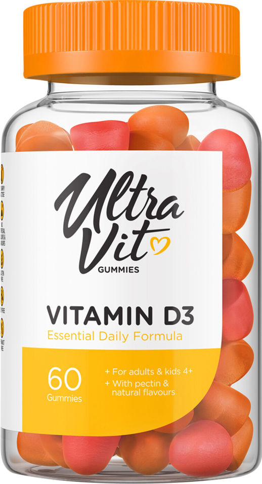 Витамин D3 UltraVit Gummies 60шт