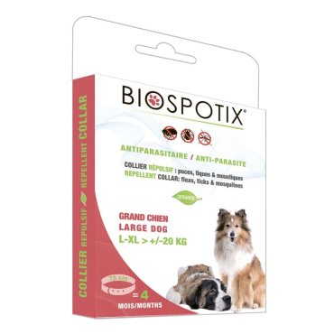Ошейник для собак против блох, вшей, клещей, Biospotix Large dog collar бежевый, 75 см