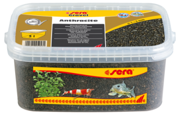 Грунт натуральный для аквариума Gravel Anthracite (Антрацит) d 1-3 мм 3 л