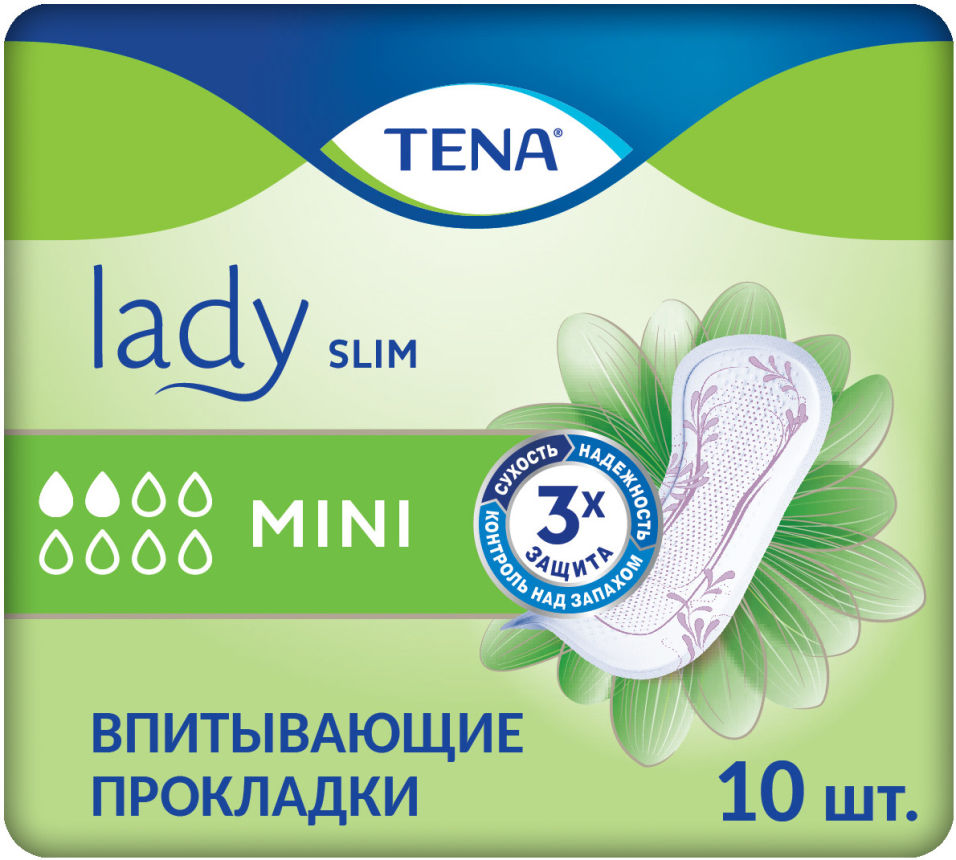 Прокладки Tena Lady Slim Mini урологические 10шт