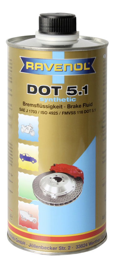 Тормозная жидкость RAVENOL DOT 5.1 1л 1350602-001-01-000