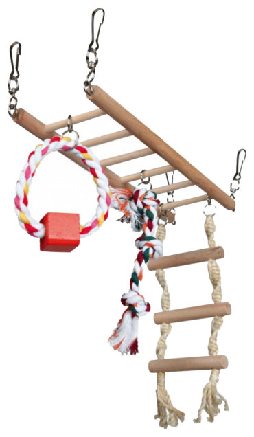 Игровая площадка для грызунов Trixie Suspension Bridge, размер 29×25×9см