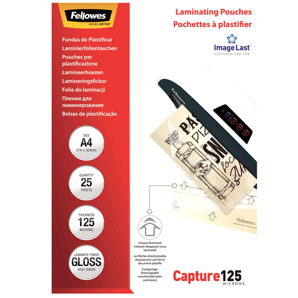 Fellowes A4 125 мкм, 25 шт.