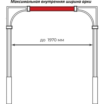 Дверной расширитель Орех 218х1200 мм 1 шт