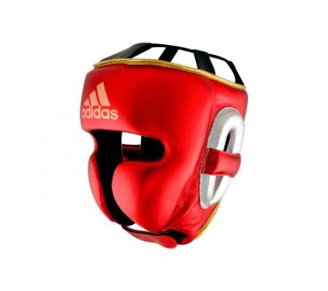 Шлем боксерский AdiStar Pro Metallic Headgear красно-серебристо-золотой Adidas