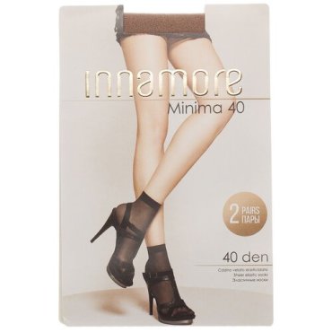 Капроновые носки Innamore Minima 40 den, 2 пары, размер UNI, daino