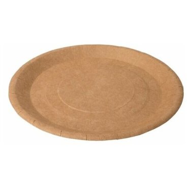 Тарелка одноразовая картонная Eco Plate 180 мм коричневая (100 шт)