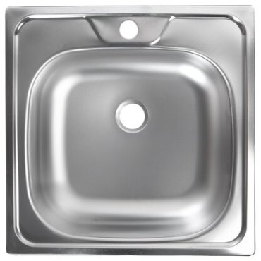 Мойка врезная ЮКИНОКС clm480.480 4c-0c сталь 48х48х15,5 см