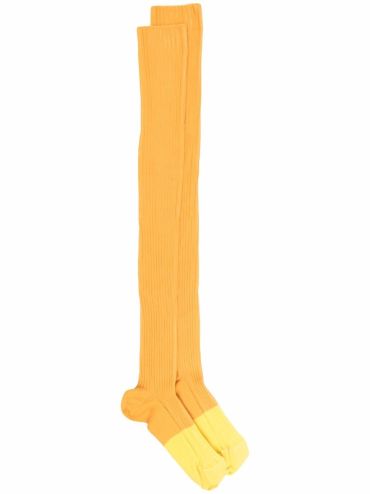 Patou ribbed over-the-knee socks