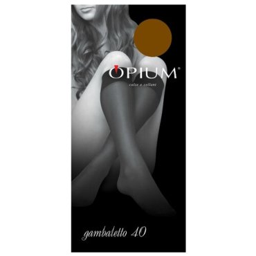 Капроновые гольфы Opium Gambaletto 40 den, размер one size, bronze