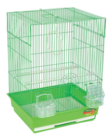 Клетка для птиц Triol 35x28x46 зеленый