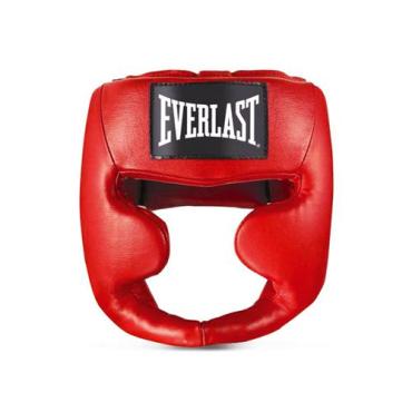 Шлем боксерский Everlast Martial Arts Leather Full, Красный Everlast