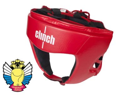 Шлем боксерский Clinch Olimp, красный Clinch Gear