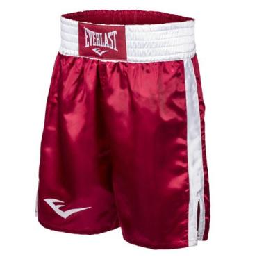 Шорты боксерские атласные Everlast, Красно-белые Everlast