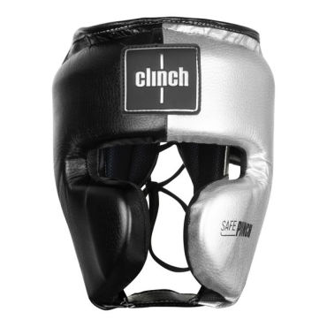 Шлем боксерский Clinch Punch 2.0 черно-серебристый Clinch Gear