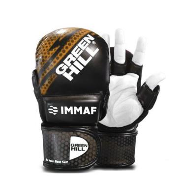 Перчатки MMA Green Hill IMMAF черно-золотистые Green Hill