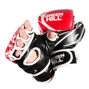 Перчатки mma, Красный/белый Green Hill