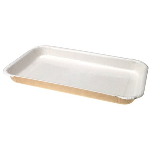 Лоток для кулинарии одноразовый картонный Eco Platter 400 мл, 22x14x2 см коричневый (50 шт)