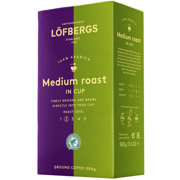Lofbergs Medium Roast InCup молотый 500g