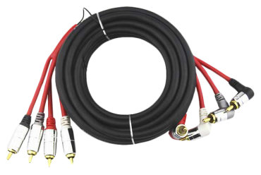Кабель автомобильный Ural межблочный кабель 4RCA-PT5M